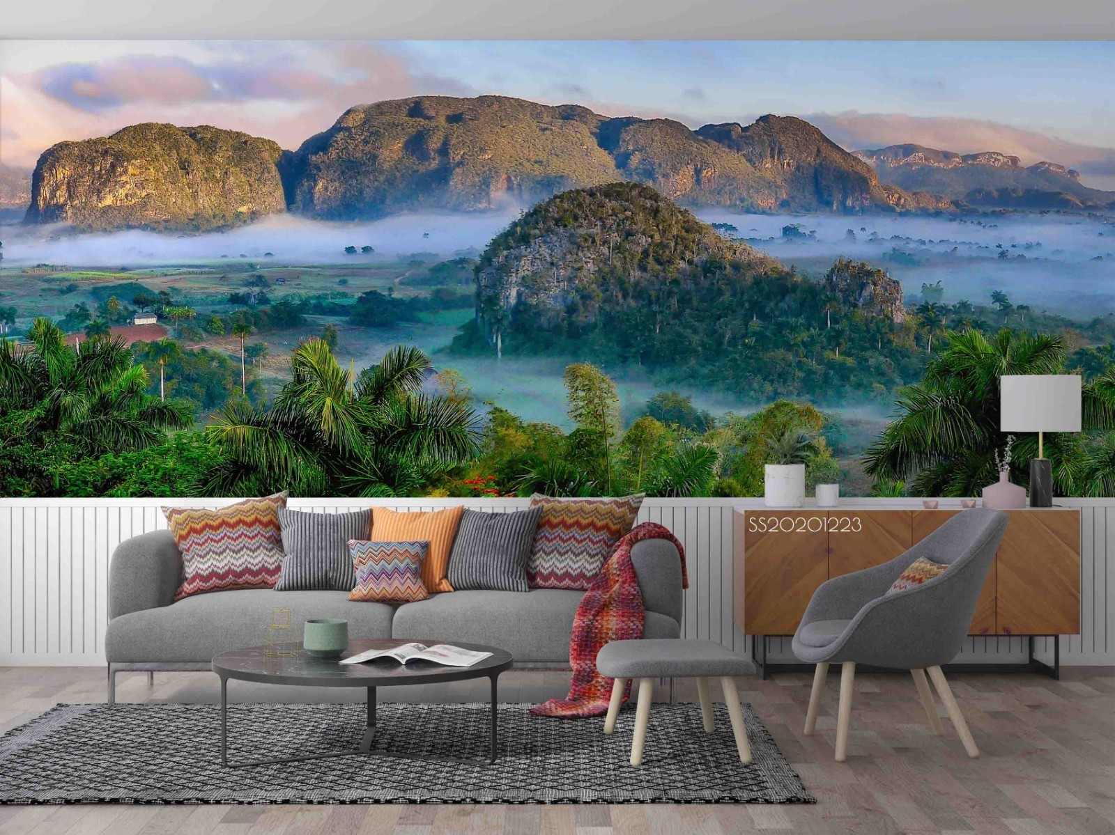 3D Mountain Forest Landscape Wall Murals Wallpaper Murals Wall Sticker