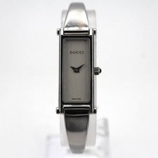 Gucci 1500L Quartz Ladies Watch Silver Stainless Steel 2-Hand Used