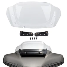 10" Clear Windshield Windscreen+Bracket For Harley CVO Street Glide FLHX/I 24-up