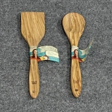 The Pioneer Woman Olive Wood Spoon & Turner 13 in Utensil Set Rustic Cowboy