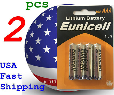 2 X pcs Size AAA LR3 LR03 TT Ultimate 9 times longer Card 1.5V Lithium Battery