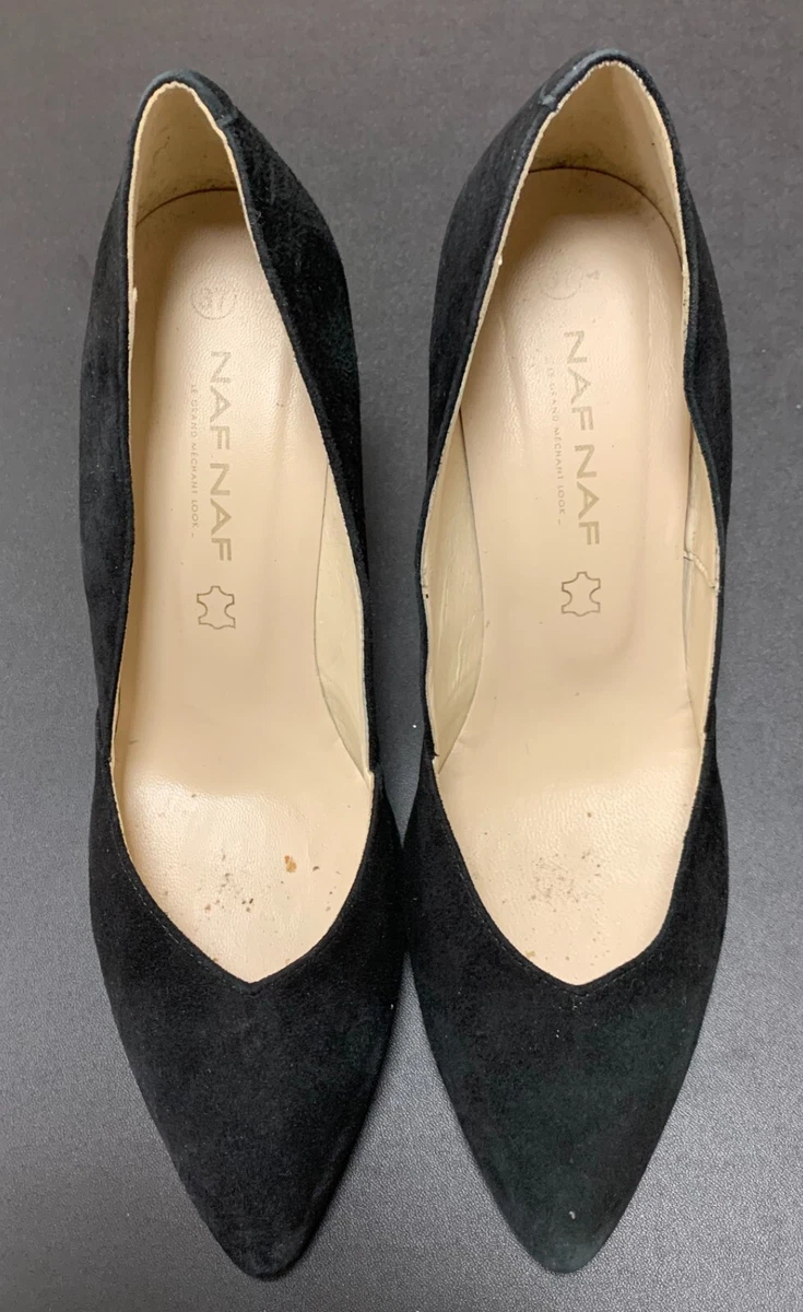 Original Brend NAF NAF Women s suede leather Shoes size EUR 37 USA 6.5
