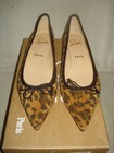 AUTH NEW WOMEN LOUBOUTIN HALL VEAU VELOURS LEOPARD BALLET/BALLERINA FLATS US 8 — photo 3