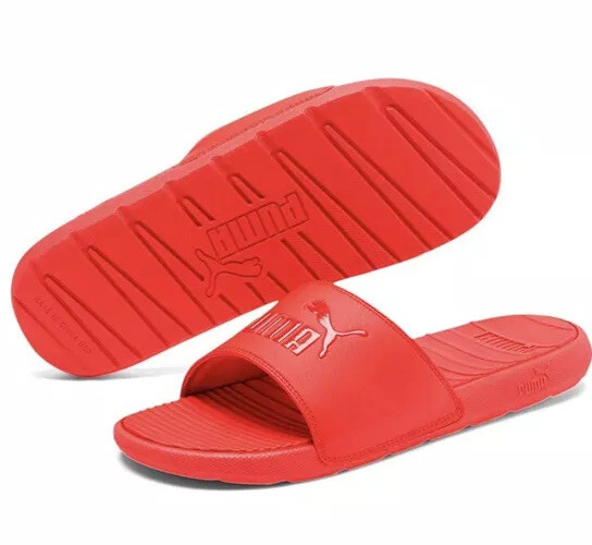 puma orange slides