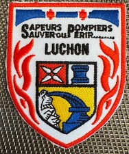 ECUSSON PATCH SAPEURS POMPIERS SAUVER OU PÉRIR LUCHON (ECU 79)