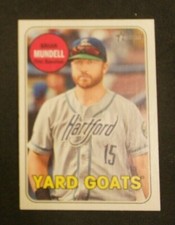 2018 Topps Heritage Minors, Hartford Yard Goats - BRIAN MUNDELL