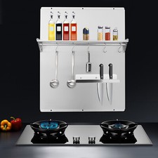 Range Backsplash Commercial Kitchen Stove Backsplash W/ Storage Shelf Wall Mount