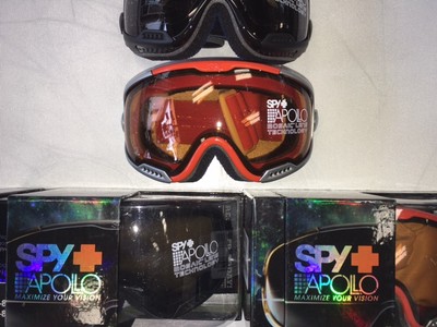 Spy Apollo Ski Snowboard Goggles: Black OR Orange models - NEW!!