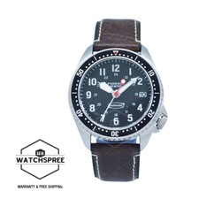 Black Leather Mood Watch 