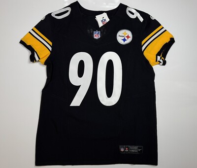 Medium 40  TJ Watt #90 Vapor F.U.S.E. Elite Jersey Black Steelers Authentic