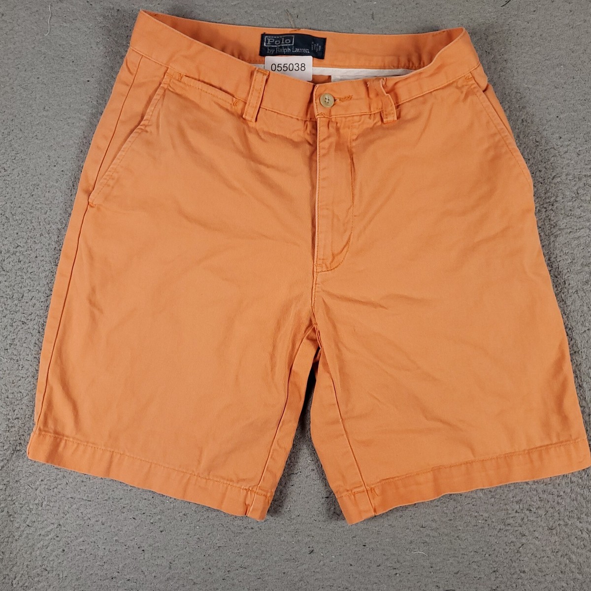 men orange polo shorts
