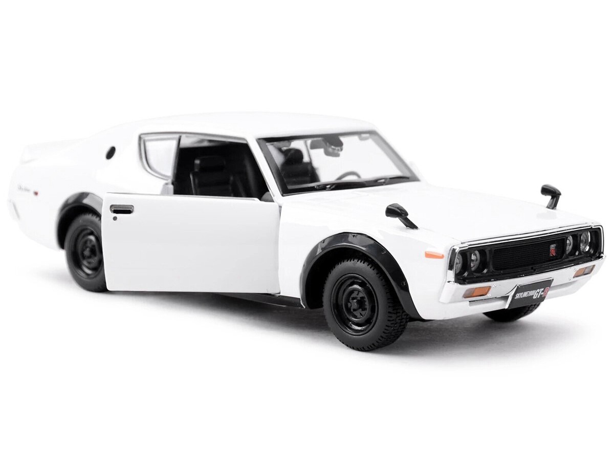 1973 NISSAN SKYLINE 2000GT-R KPGC110 WHITE 1/24 DIECAST MODEL CAR