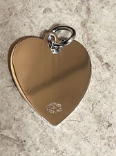 New Sealed FORSTNER Sterling Silver 925 HEART Charm Pendant  2g Engravable 3pc
