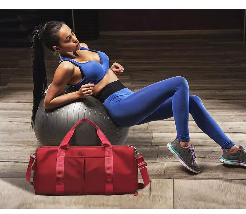 Waterproof Travel Sports Yoga Gym Bag with Shoes Compartment for Workout