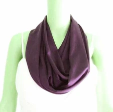Tyrian Purple Infinity Scarf. Circle Scarf. Handmade Loop Scarf. Fashion Scarf.