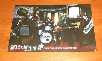 #ad #ad The Click Five Greetings from Imrie House Poster 2 Sided Tour Promo 17x11 $22.95