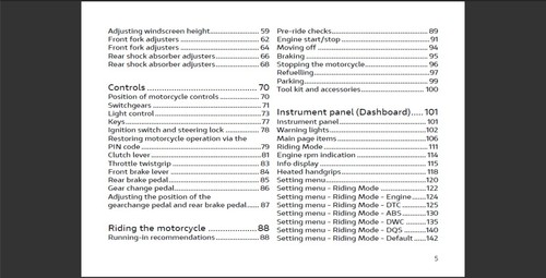 2022 Ducati Supersport 950 and Supersport 950 S Maintenance and Owners Manual - Picture 5 of 7