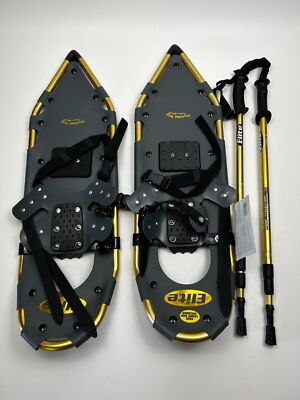 Thunder Bay Lightweight Aluminum-Alloy Large Adult Snowshoes and Poles