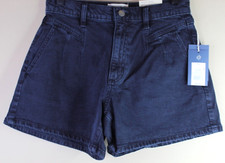 Universal Thread Womens Black High Rise Vintage Stretch A-Line Jean Shorts Sz 2