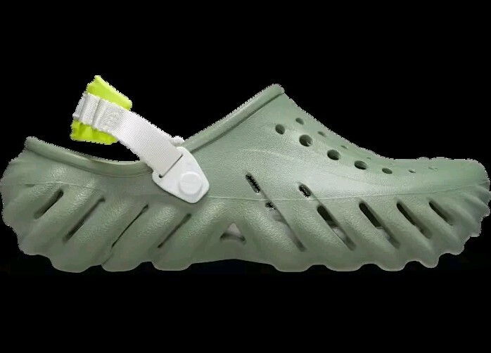 Crocs Echo Clogs Moss Green Unisex Adults Size 13 207937-308 Slip-on MSRP $70 CROCS Echo Clog Moss 207937-308 Size Men main image 2