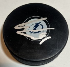 Erik Cernak Signed Autographed Tampa Bay Lightning Logo Puck