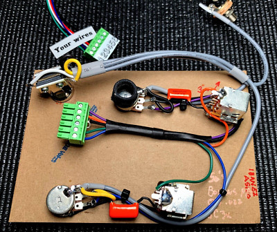 Firefly FF-338 Solderless Wiring Upgrade - Coil Split/Upgraded Pots, 3 way, Jack