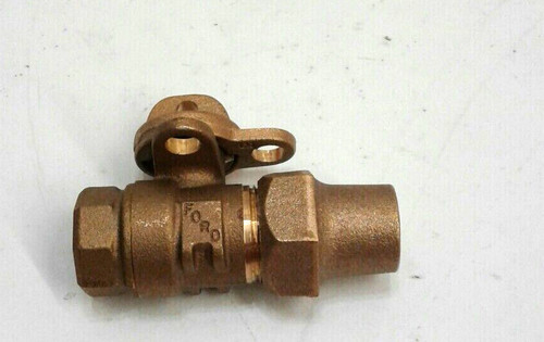 Ford Meter Box B21-233W-NL 5/8"Ball Valve 3/4"Flare Copper x 3/4"FIP Thread Qty1