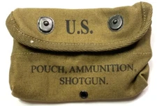 WWII US M1942 TRENCH SHOTGUN AMMO POUCH-OD#3