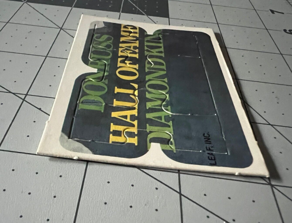 Hank Aaron 1986 Donruss Leaf Diamond King Trading Card Puzzle 58, 59