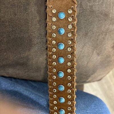 Angel Ranch Western Belt Embellished Crystals Womens LG. | eBay display picture 2