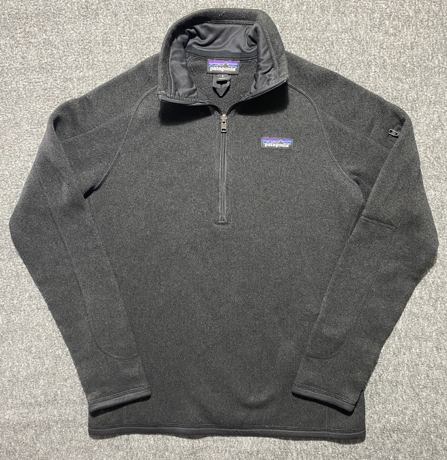 Patagonia Womens Grey Quarter Zip Better Sweater Size Small