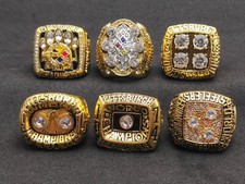 6 Ring 1974 1975 1978 1979 2005 2008 Pittsburgh Steelers ring set gift 。