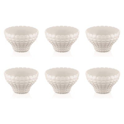 GUZZINI Tiffany Ciotola Coppetta Bianco Set 6 Pezzi 12cm