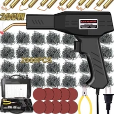 200W Plastic Welder, 2000PCS Staples 10PCS Sandpaper, Plastic Welding Kit, Plier