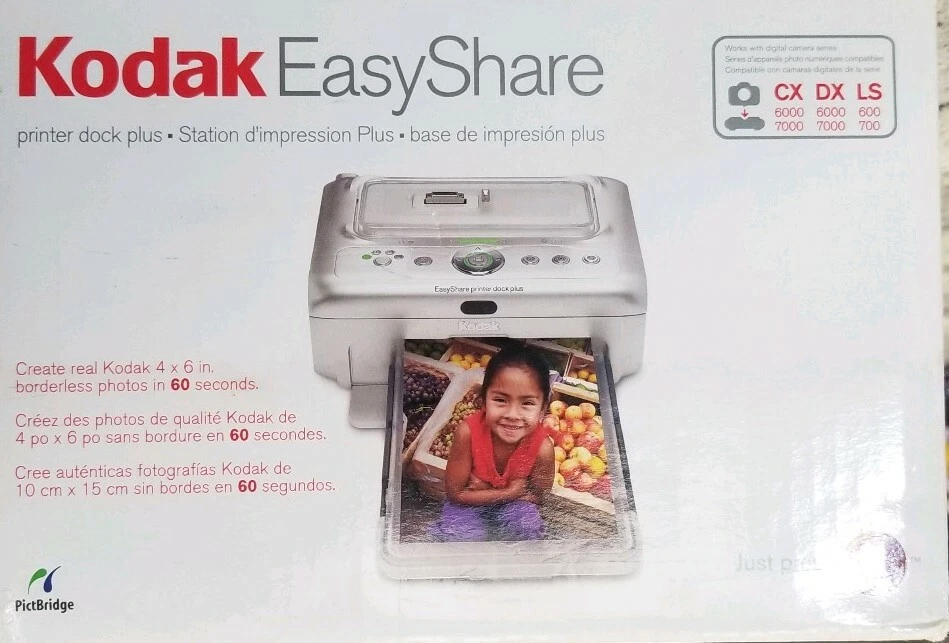Kodak EasyShare Photo Printer Dock Station with Extra Ink and Paper - New Open