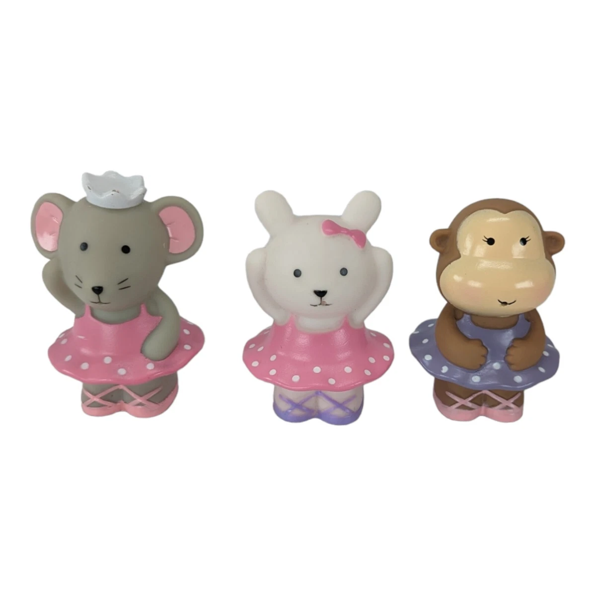 Elegant Baby Ballet Party Squirt Bath Toy Cake Toppers Monkey
