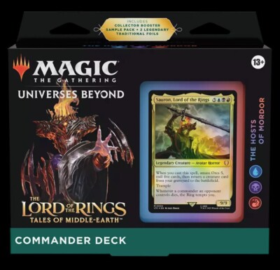 Magic Mazzo Commander Hosts of Mordor Signore degli Anelli Inglese Lotr  Sauron