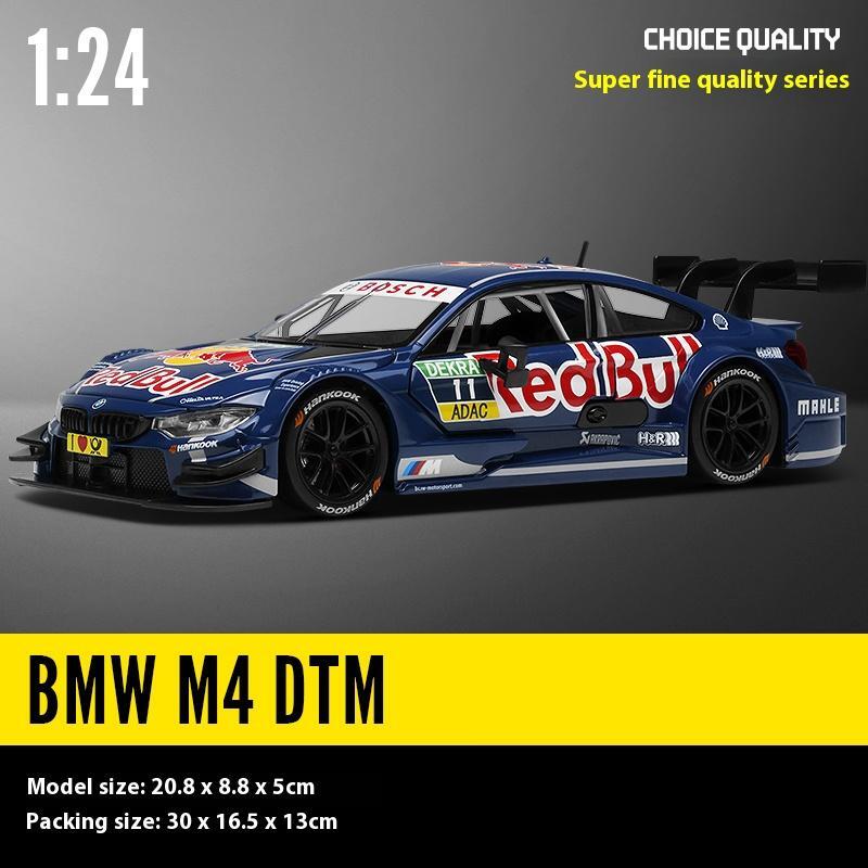 1:24 Bmw M4 Dtm Red Bull Diecast Model Car - Supercar for Boys, Display & Gifts