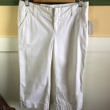 NWT Gap Favorite Chinos Cropped Size 4 White Pants Casual Spring Summer