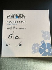 Creative Memories  HEARTS  STARS  4-Way Punch  NEW