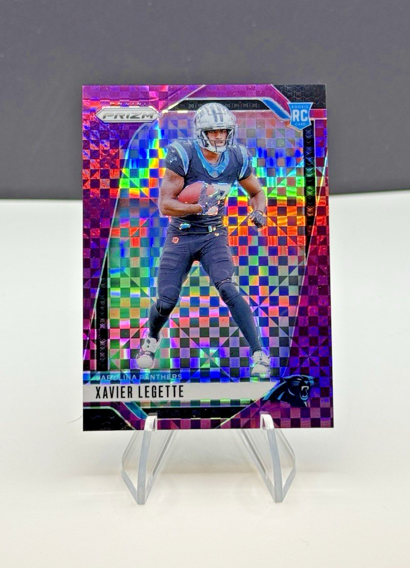 2024 Panini Prizm Xavier Legette Rookie Purple Power Prizm Panthers /49 SSP RC