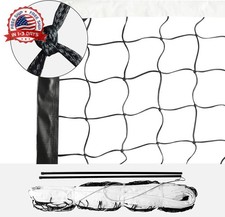 Professional Volleyball Net Heavy Duty Replacement Net - 32x3 FT - Steel Cable 
