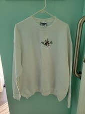 NWT NOS Vintage 90s Lee Heavyweight Sweatshirt With Flowers Embroidered Size XL