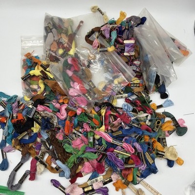 Large Lot Of Dmc, Star And Clarks Threads