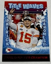 2019 Panini Donruss Elite Patrick Mahomes II #TW-3 Title Waves Insert Chiefs