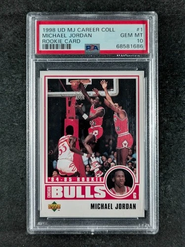 1998 Upper Deck Career Collection MICHAEL JORDAN 84-85 Rookie Card HOF #1 PSA 10