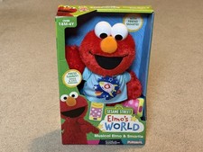 Sesame Street Musical Elmo Smartie Elmo's World Plush Doll Singing New NIB