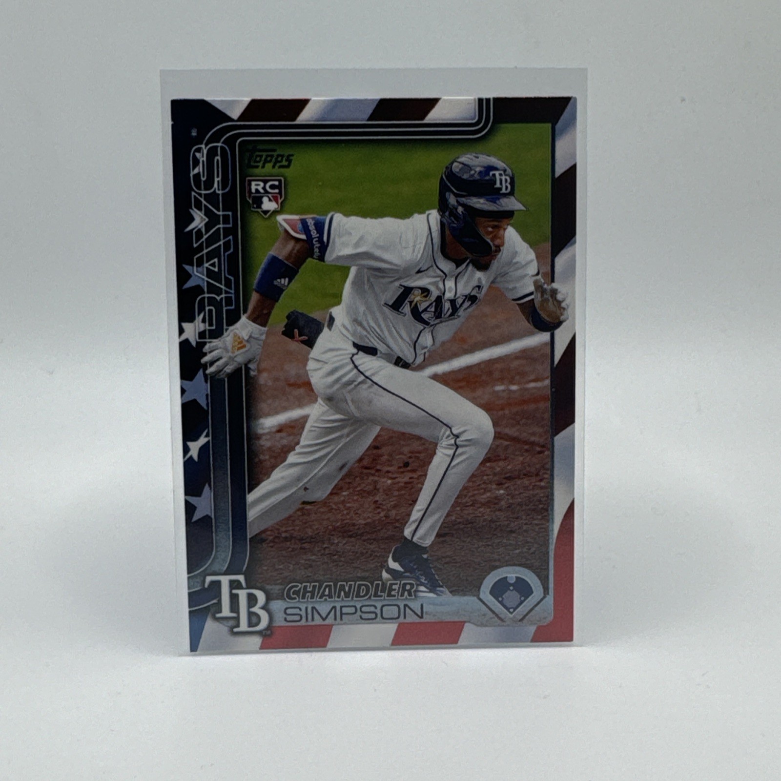 2025 Topps Update CHANDLER SIMPSON RC 16/76 Independence Day Parallel US277 RAYS