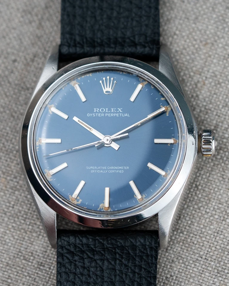 1973 Vintage Rolex Oyster Perpetual Ref. 1002 - Blue Metallic Dial - Serviced - Image 2 of 4