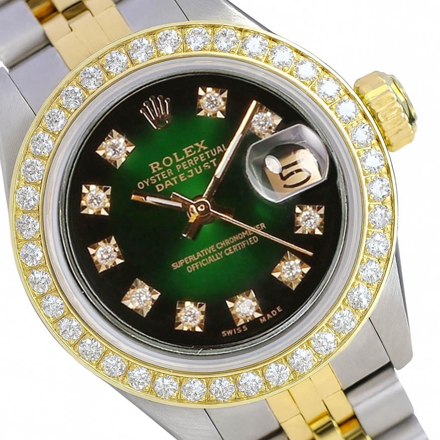 Rolex Datejust Two-Tone Gold Steel Green
